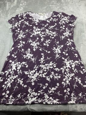 H Casuals Sleeveless Purple Tank Top Women's Size XL